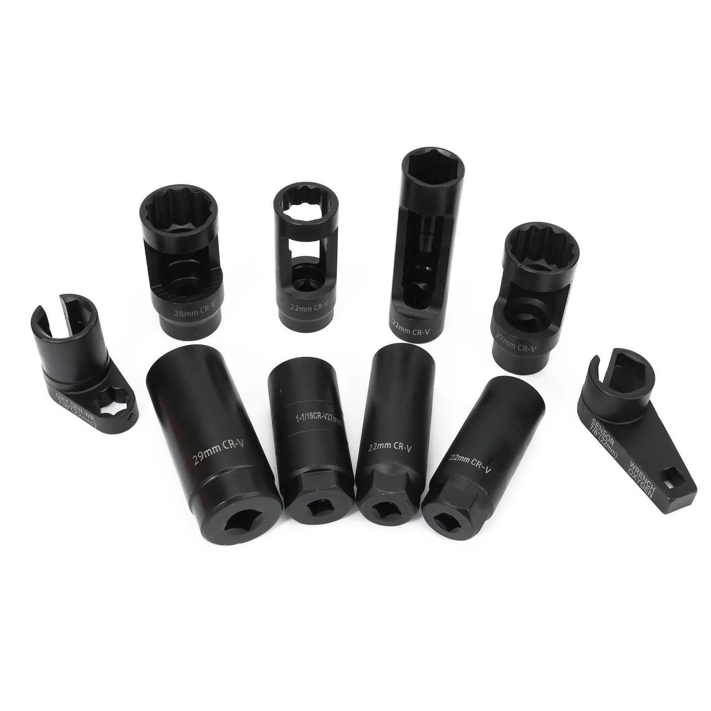 10Pcs Oxygen Sensors Socket Wrench Set Practical Durability Removal Tool Kit
