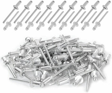 500-Piece Aluminum Blind Pop Rivet Assortment with Riveter Gun Pin