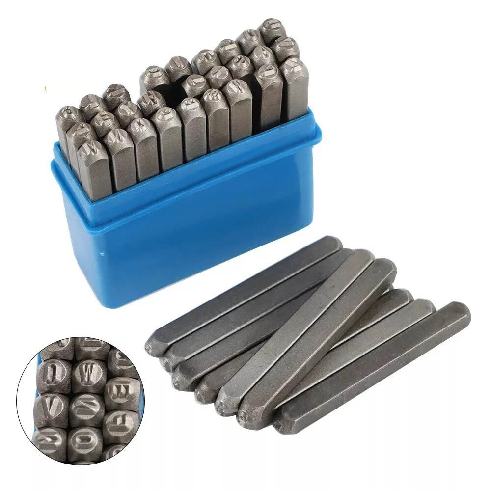 LETTER NUMBER PUNCH STAMP SET 2/3/4/5/6/8/10/12.5MM Hardened Steel