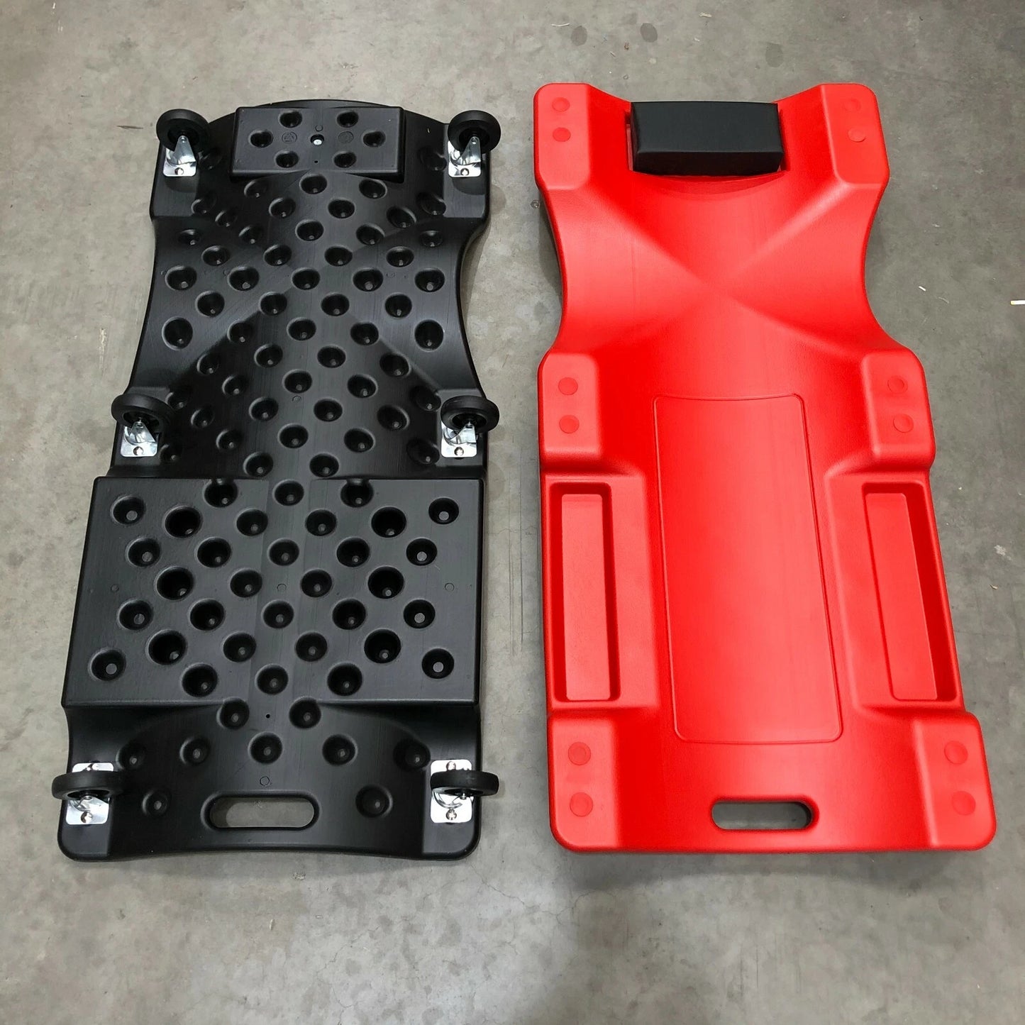 100cm Workshop Creeper Garage Mechanic Repair Trolley Laying Roller Auto Tool Red/Black