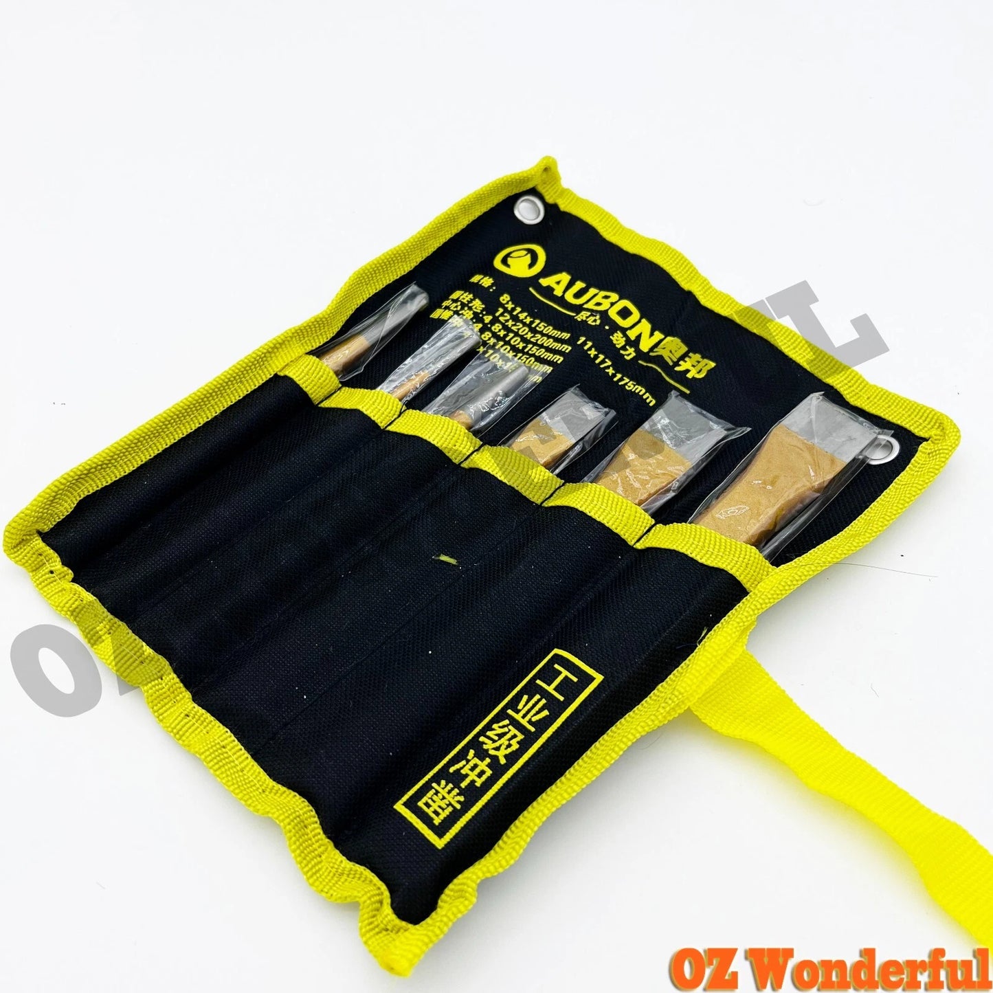 6Pcs Cold Chisel Set Chisel with Canvas Bag, Heavy Duty Chisels Set for Brickwor