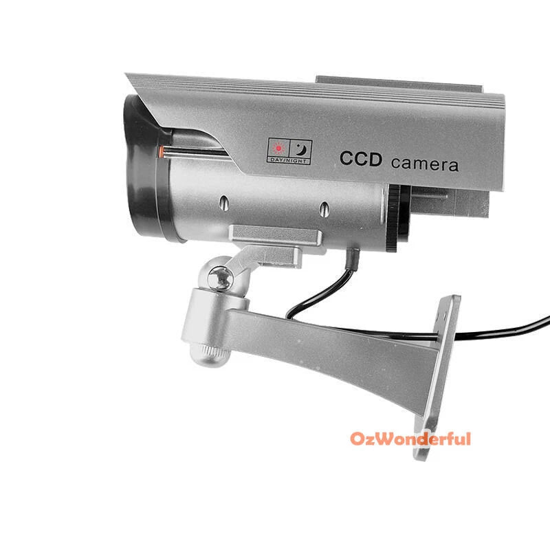 Fake Dummy Wireless Home Security CCTV Camera Surveillance Simulation LED Light