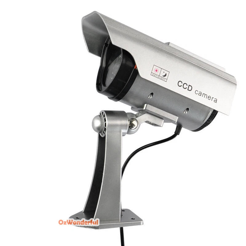 Fake Dummy Wireless Home Security CCTV Camera Surveillance Simulation LED Light