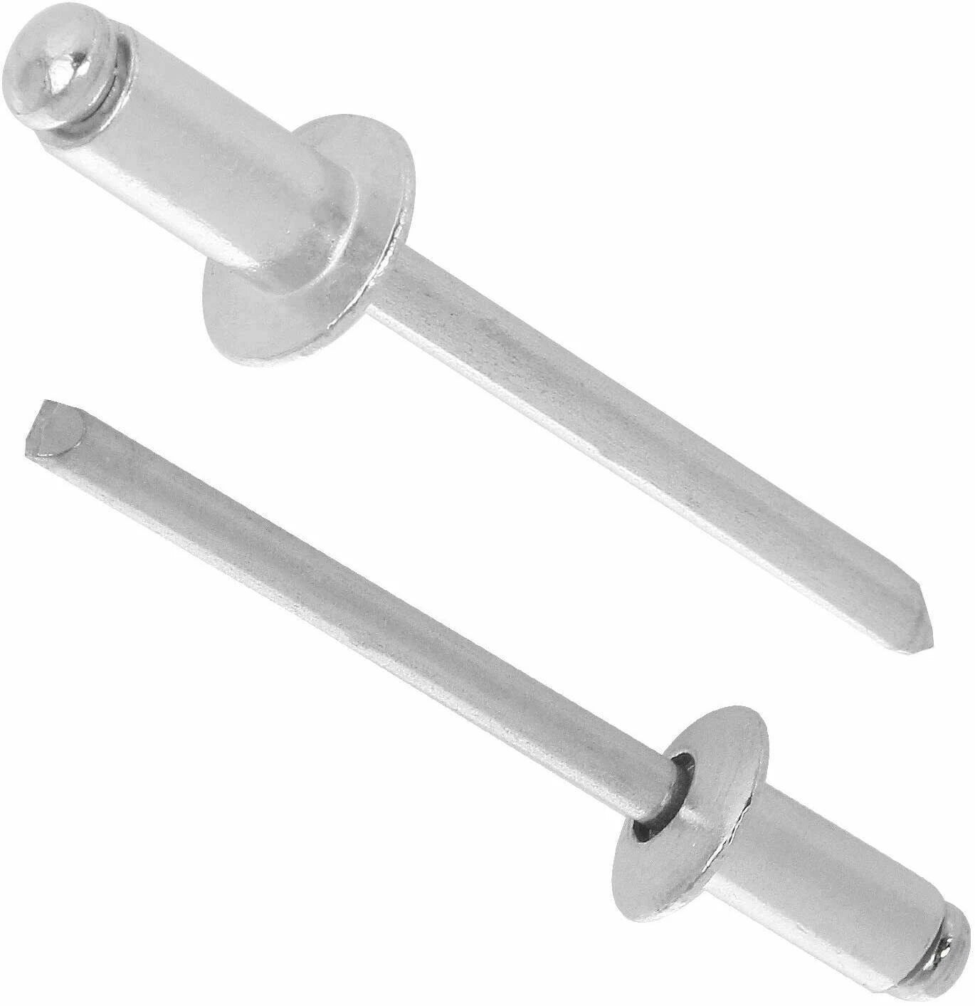 500-Piece Aluminum Blind Pop Rivet Assortment with Riveter Gun Pin