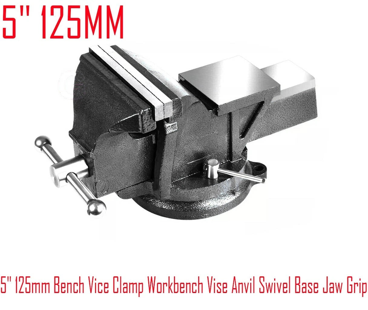 Heavy Duty Bench Vices Cast Iron w Anvil Grip Clamp Swivel Base Vice 4“/6"/8"/10"