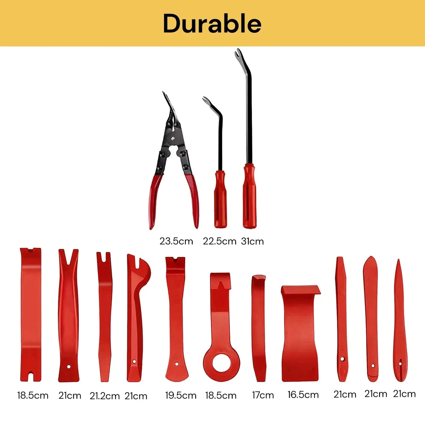 19PCS Car Trim Removal Tool Auto Hand Plastic Pry Bar Panel Door Clip Interior