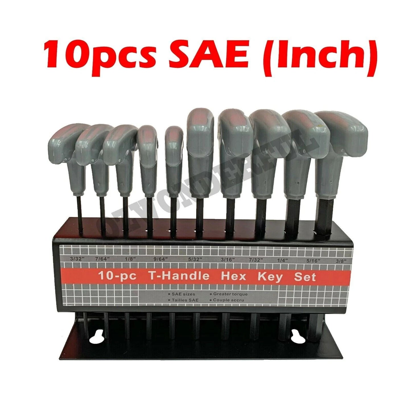 T Handle Hex Key Set Metric and SAE 10 to Allen Keys T Bar Wrench