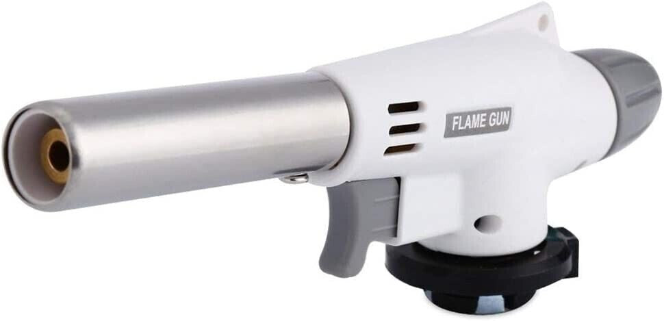 White Gas fireTorch Flame With trigger Jet Gun Butane Blow Soldering Burner Lighter Solder