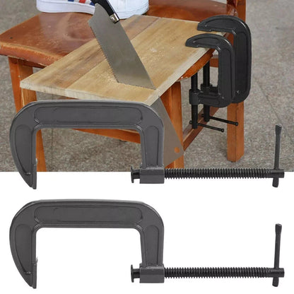 Heavy Duty G Clamp Cast Iron Bench Vice Grip | 2"to 14" G Clamp Woodworking Metalworking Tool