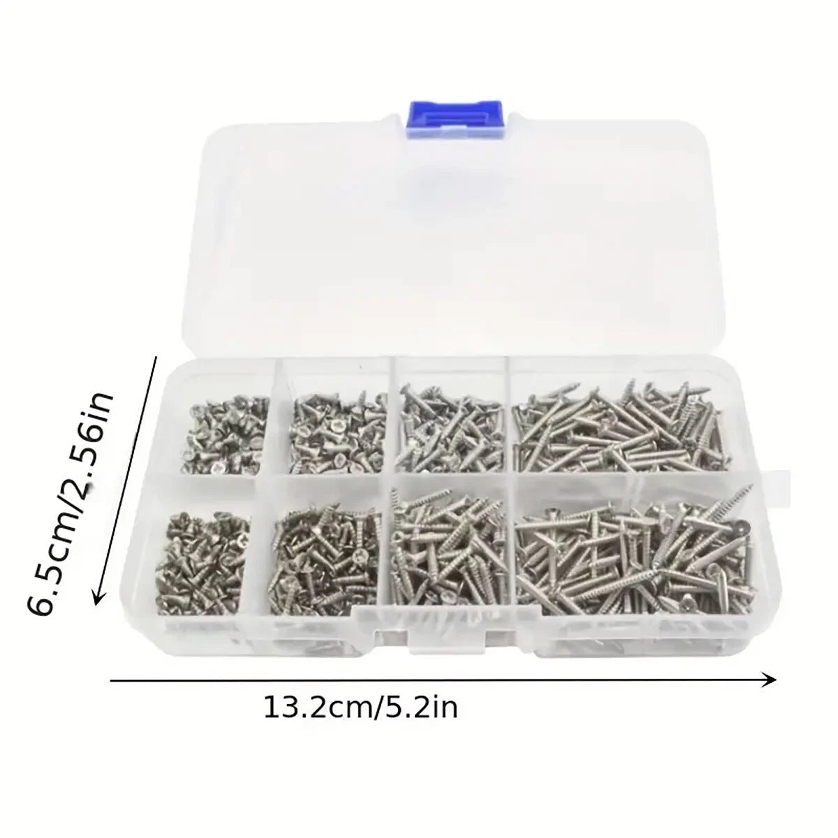 800 Piece M2 Self Tapping Screw Assortment Kit – Carbon Steel Flat Head Phillips Micro Screws 4mm–20mm for Electronics, Laptop, Drone, RC Model & Precision Repairs
