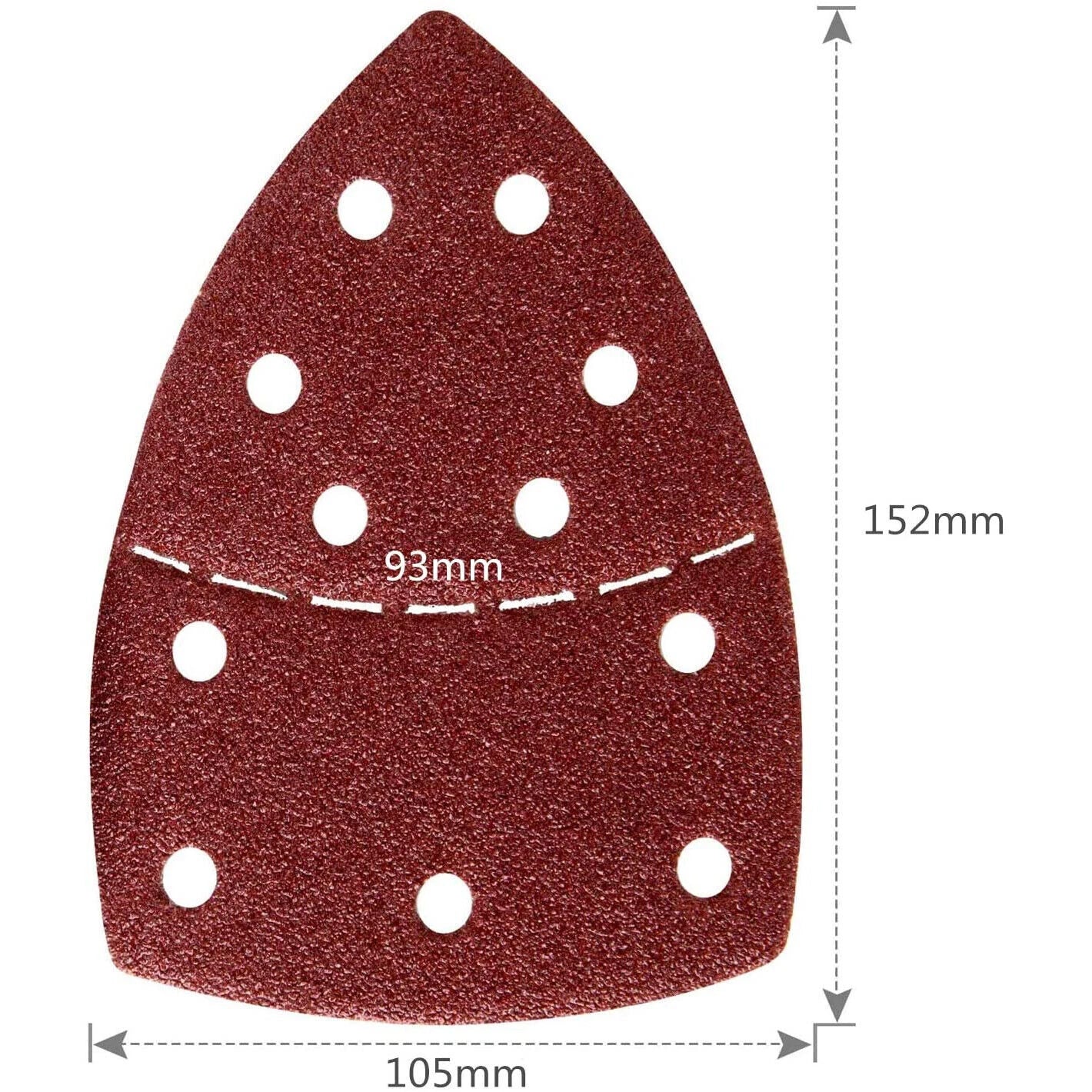 50PCS Mouse Sanding Pad Detail Sander Sandpaper Sanding Paper Sheets 40-240 GRIT