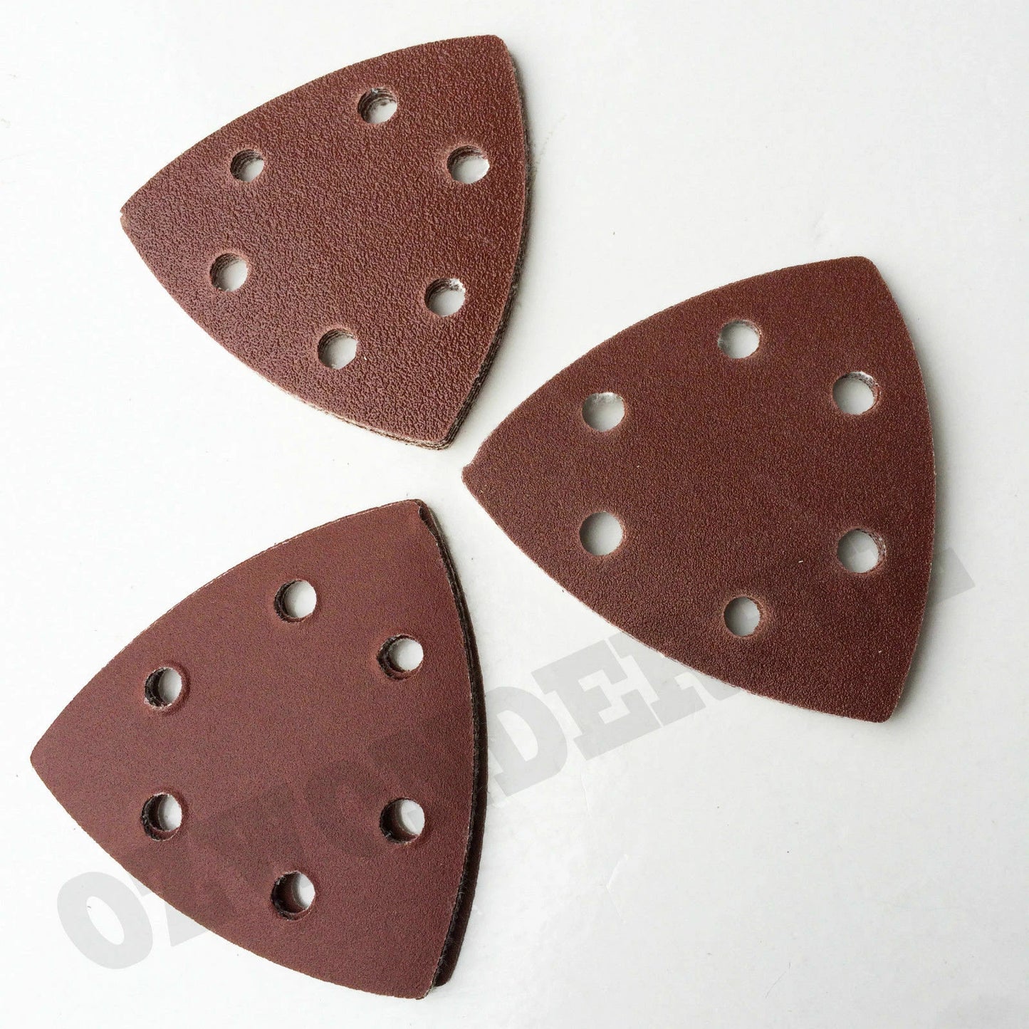 50PC 93mm 6 Holes Triangle Sanding Discs paper 40 60 80 120 240 Grit Sandpaper