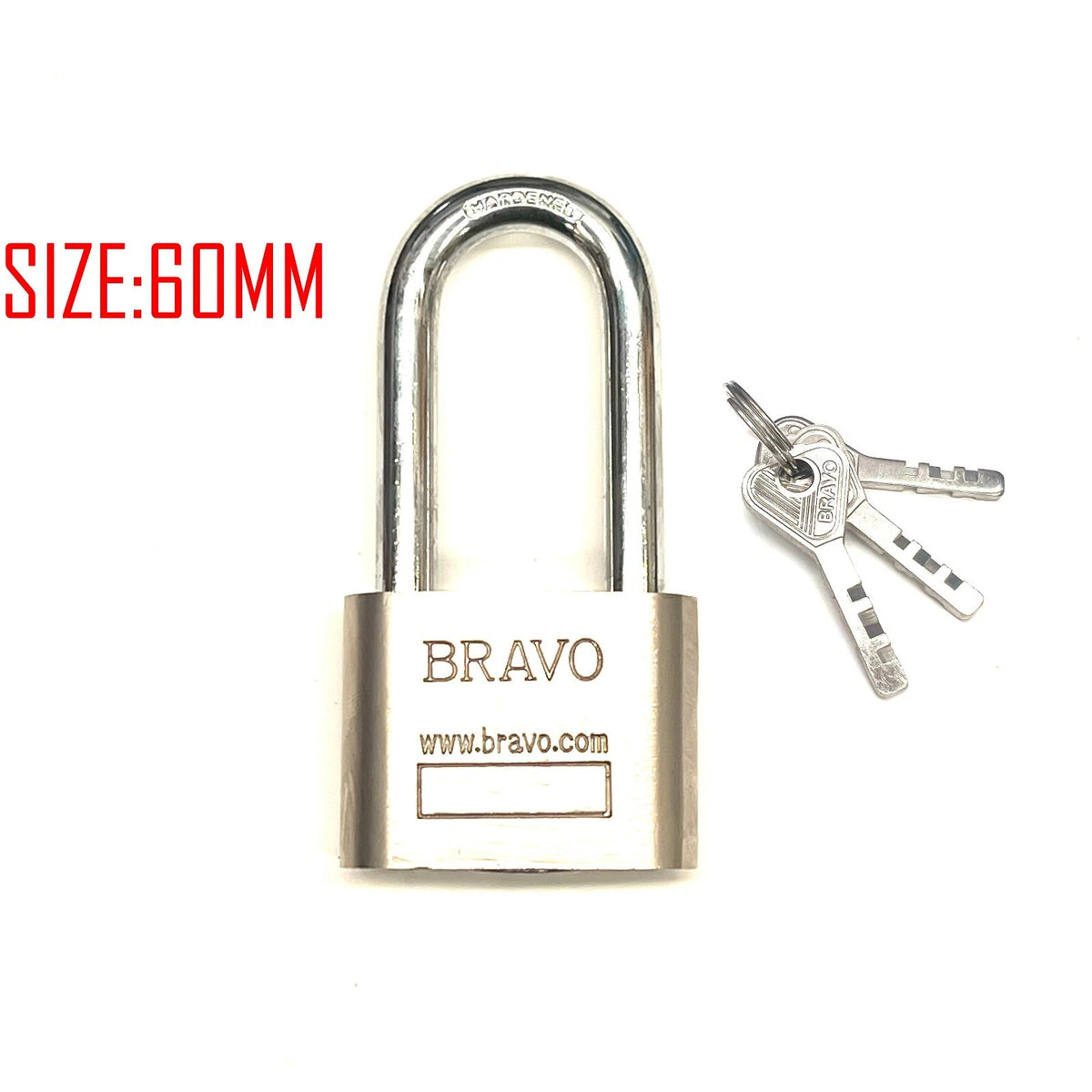 Padlock Long Arm Shackle Spare Keys Luggage Suitcase Locker Security Lock 3 keys