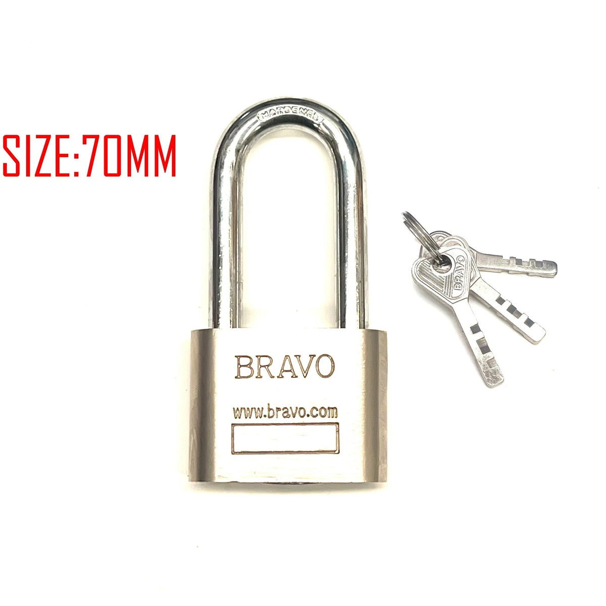 Padlock Long Arm Shackle Spare Keys Luggage Suitcase Locker Security Lock 3 keys