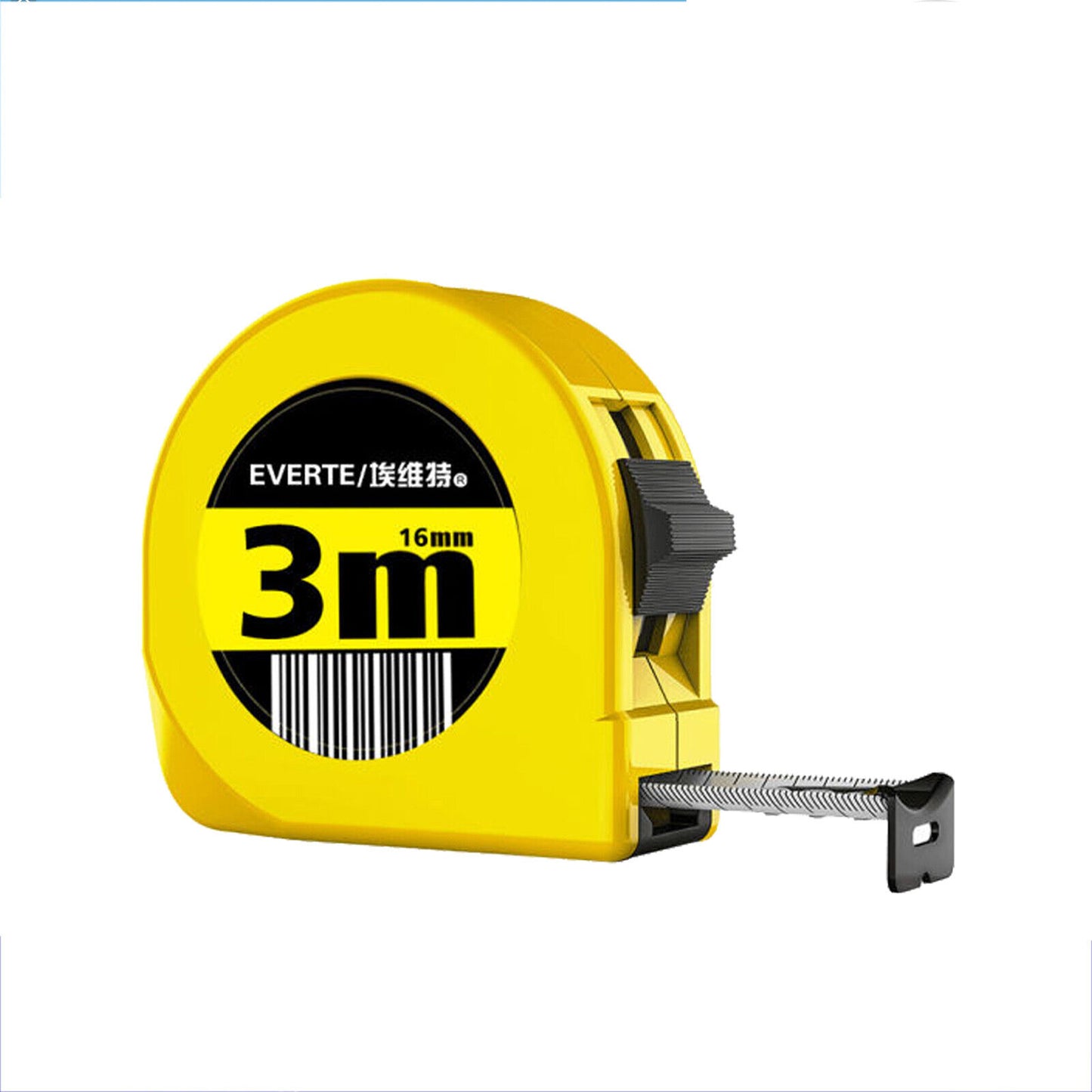 EVERTE 3M Tape Measure with Steel and Lock, Metric 16MM Thickness