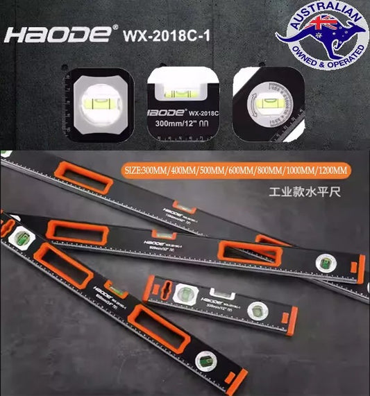 HAODE Magnetic Spirit Level 300mm to 1200mm ¨C Industrial UV Resistant Accuracy 1.0mm/m