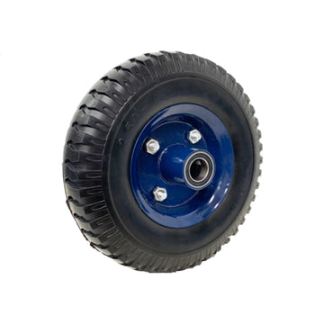 8 Inch Solid Rubber Wheel - Durable and Versatile Cart Tyre with OFFSET Hub 16mm Bore