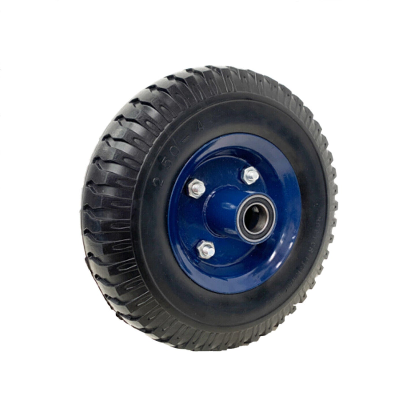 8 Inch Solid Rubber Wheel - Durable and Versatile Cart Tyre with Single Hub 16mm Bore