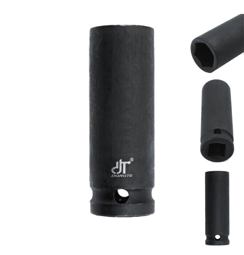 33mm 1/2" Drive Deep Impact Long single Socket, Metric, CR-V Steel, for Automotive, Motorcycle, and DIY Repairs