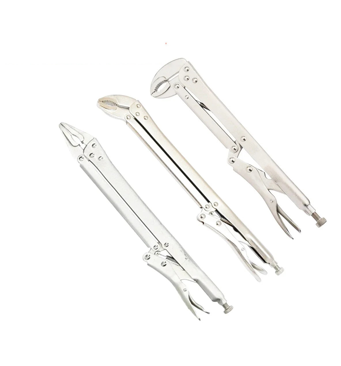15" 380mm Long Nose Locking Pliers Vice Grip Self Clamping 15°,45°,90°
