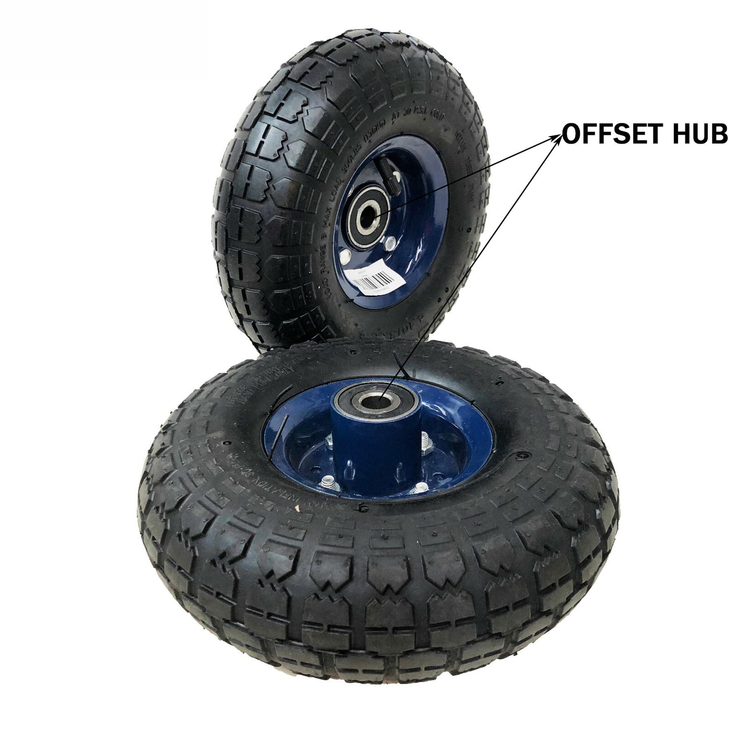 10" 4.10/3.50-4 PNEUMATIC Wheel - Heavy-Duty, Versatile, and Durable with 120KG Capacity Single HUB with 16mm BORE