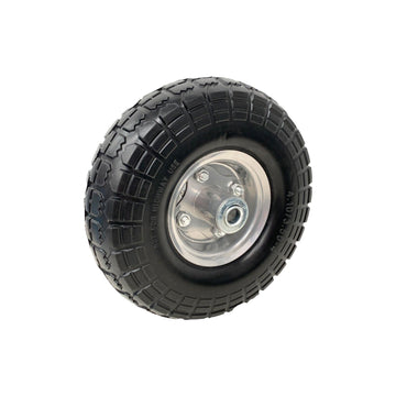 10"3.50-4 Solid Heavy Duty No Air SOLID Puncture 16mm single hub with roller bearing wheelbarrow wheels trolley wheel