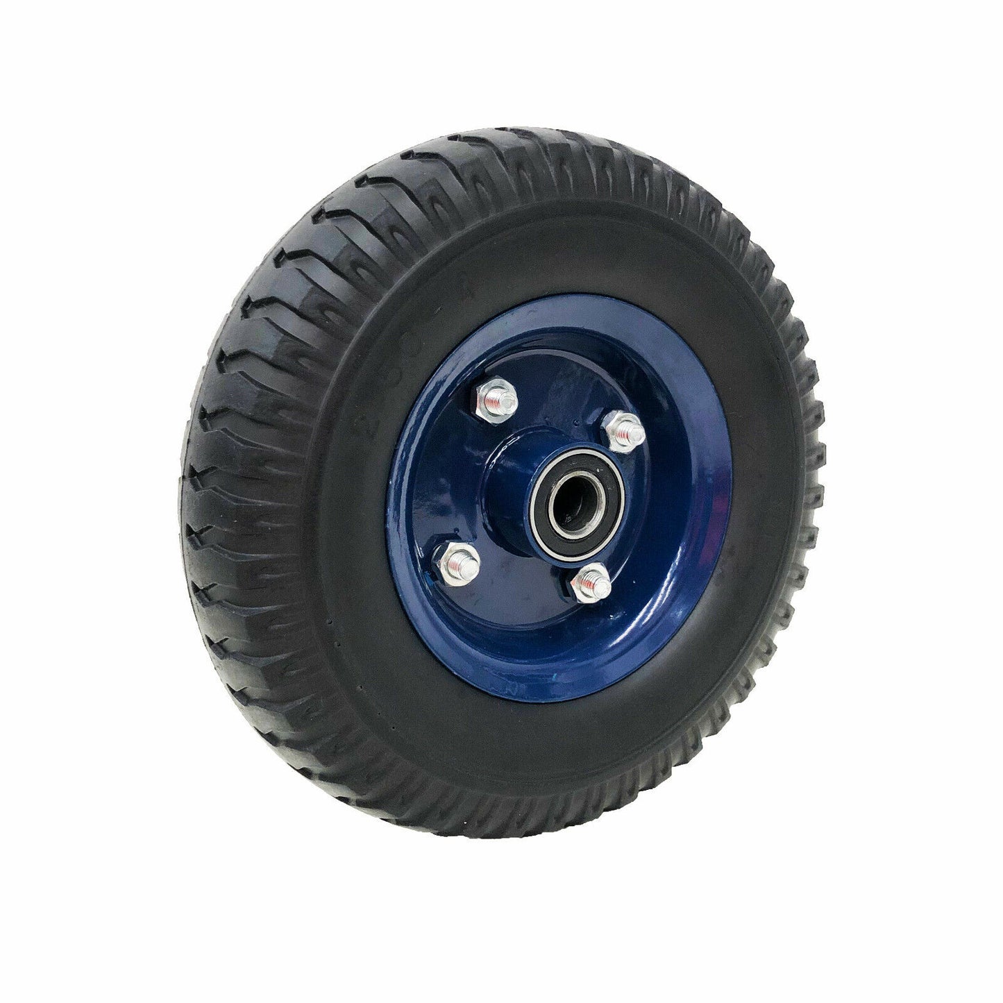 8 Inch Solid Rubber Wheel - Durable and Versatile Cart Tyre with Double Hub 20mm Bore
