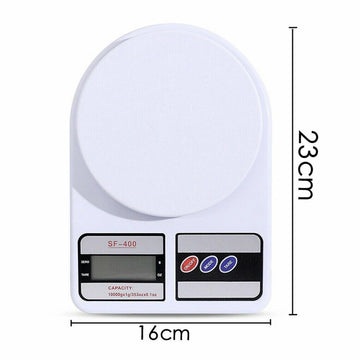 SF-400 digital kitchen scale 10kg capacity, 23cm x 16cm