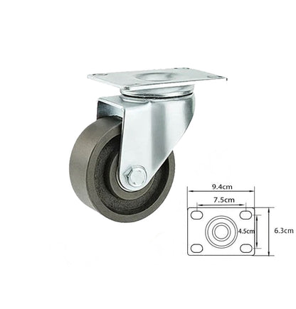 Heavy Duty Cast Iron Castor Wheels 3" 4" – Fixed / Swivel / Brake | Industrial & Furniture