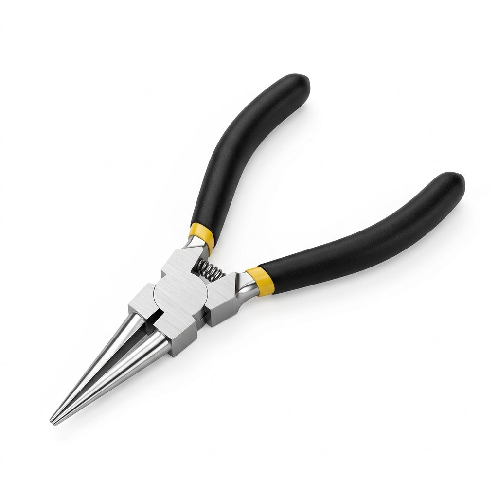 Straight internal circlip pliers with precision tips for heavy-duty mechanical maintenance